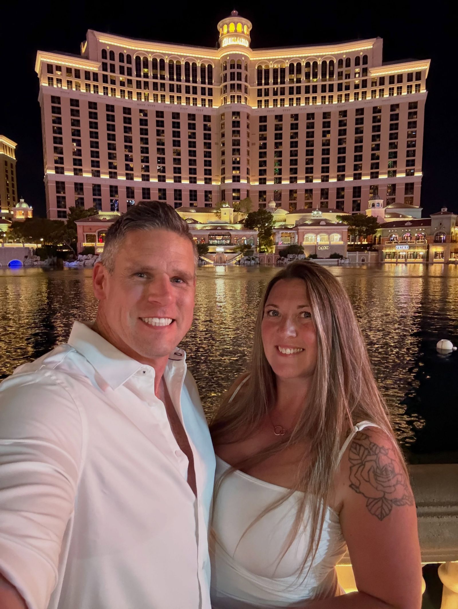 Danny and Laura dressed up for a night out in Las Vegas